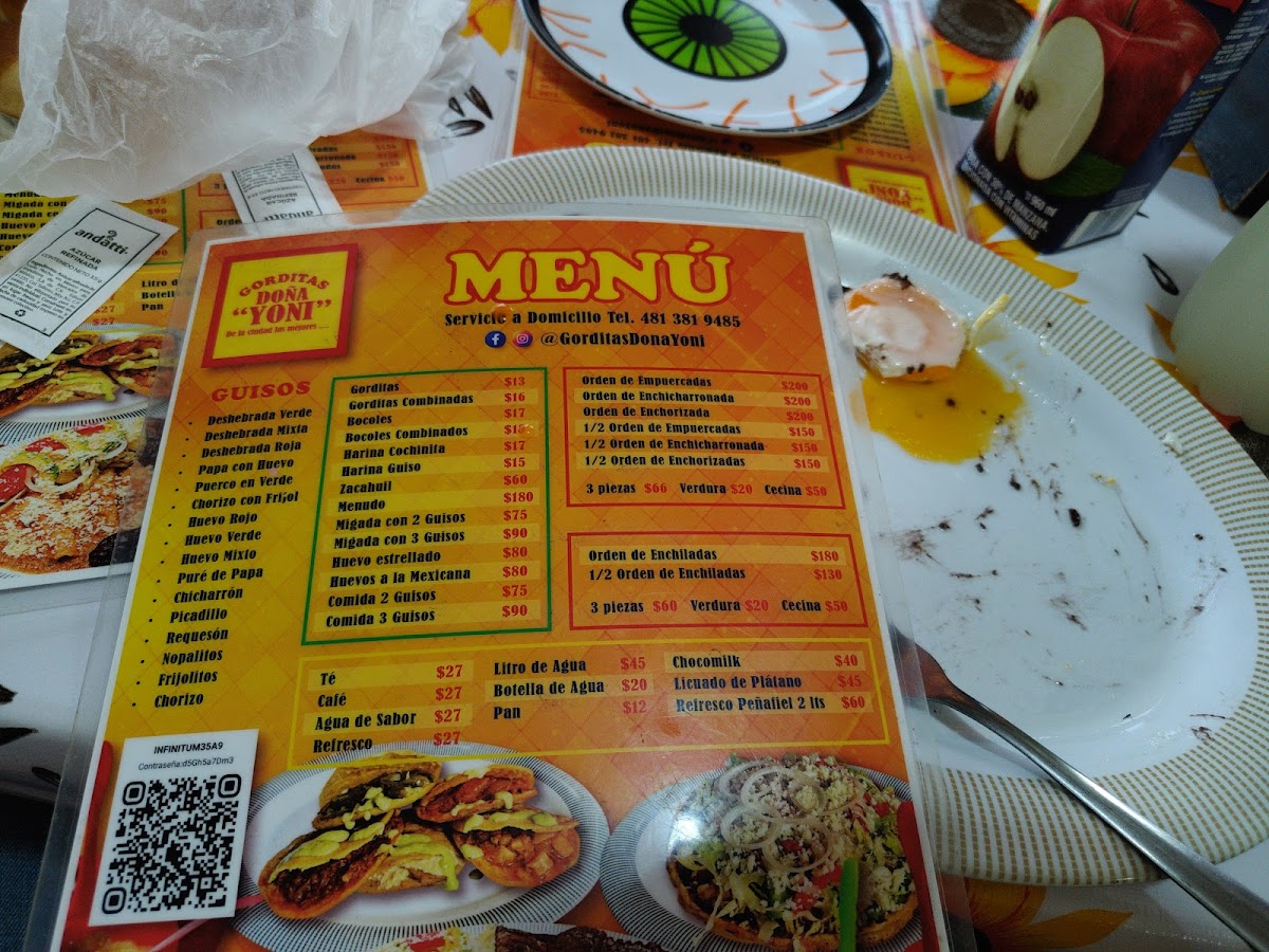 Doña Yoni Menu - Image 1